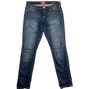 Lucky Brand Jeans Womens 8/29 Blue Sofia Skinny Stretch Distressed Denim Preppy